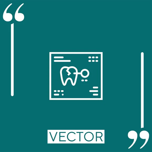 Registros Ícone Vetorial Ícone Linear Linha Curso Editável — Vetor de Stock