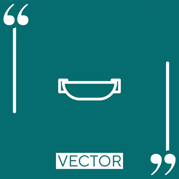 Band Vektor Symbol Lineares Symbol Editierbare Strichlinie — Stockvektor