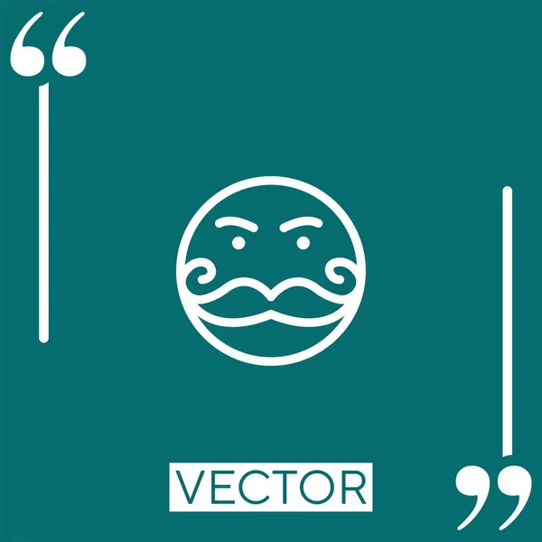 Reiches Vektorsymbol Lineares Symbol Editierbare Strichlinie — Stockvektor