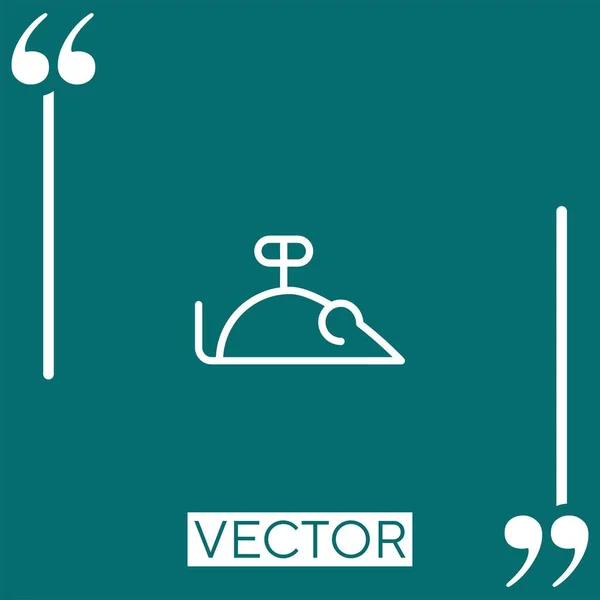 Toy Mouse Vector Icon Linear Icon Editable Stroke Line — Stock Vector