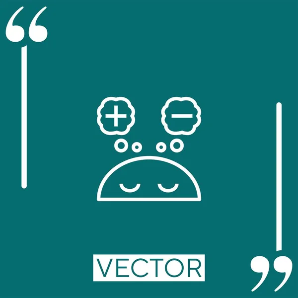 Icono Vector Perspectiva Icono Lineal Línea Carrera Editable — Vector de stock