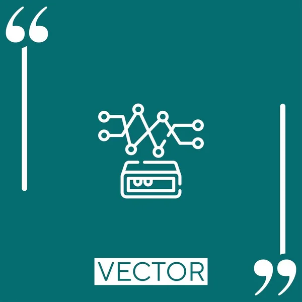 Variabilidad Vector Icono Icono Lineal Línea Acariciada Editable — Archivo Imágenes Vectoriales
