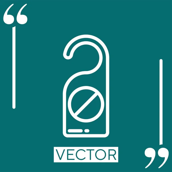 Molestar Icono Vectorial Icono Lineal Línea Carrera Editable — Vector de stock