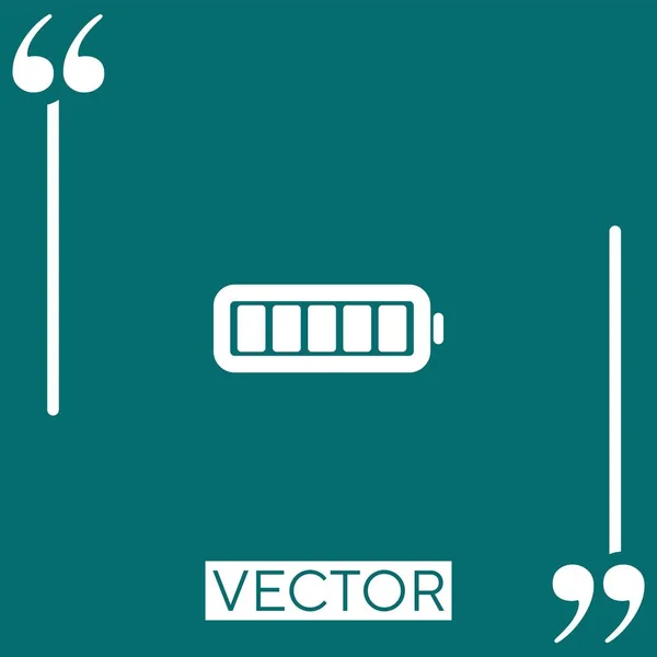 Ícone Vetor Foto Ícone Linear Linha Curso Editável — Vetor de Stock