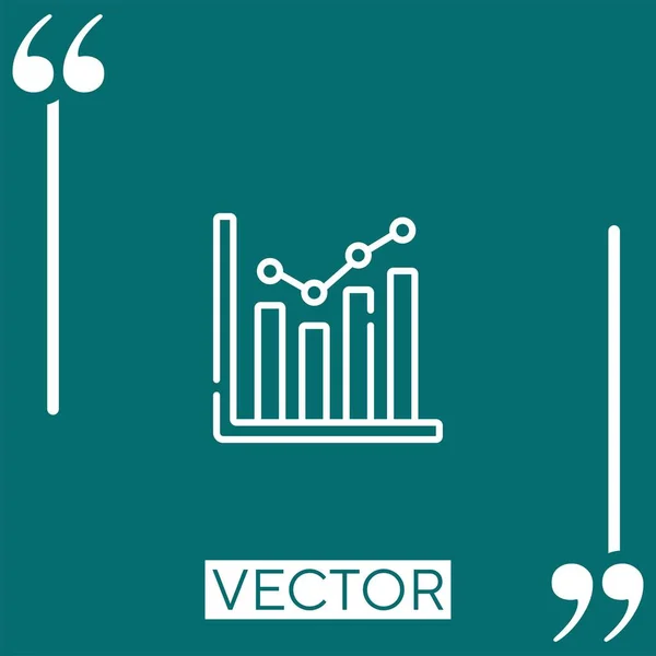 Profit Vector Icon Icono Lineal Línea Carrera Editable — Archivo Imágenes Vectoriales