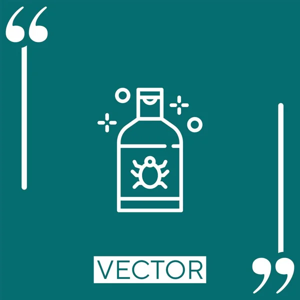 Иконка Вектора Шампуня Линейная Редактируемая Линия Хода — стоковый вектор