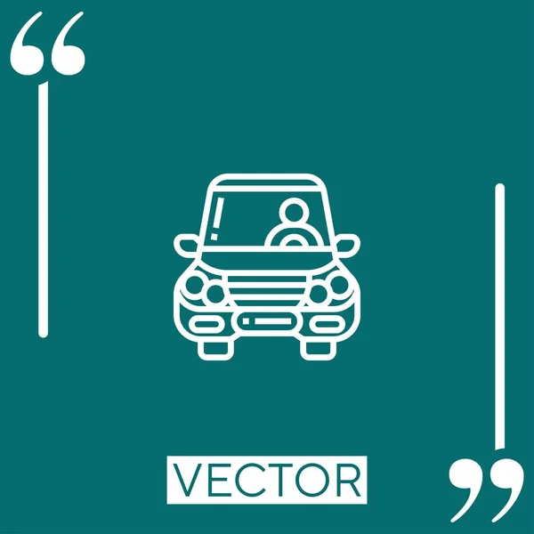 Xenón Vector Icono Icono Lineal Línea Carrera Editable — Vector de stock