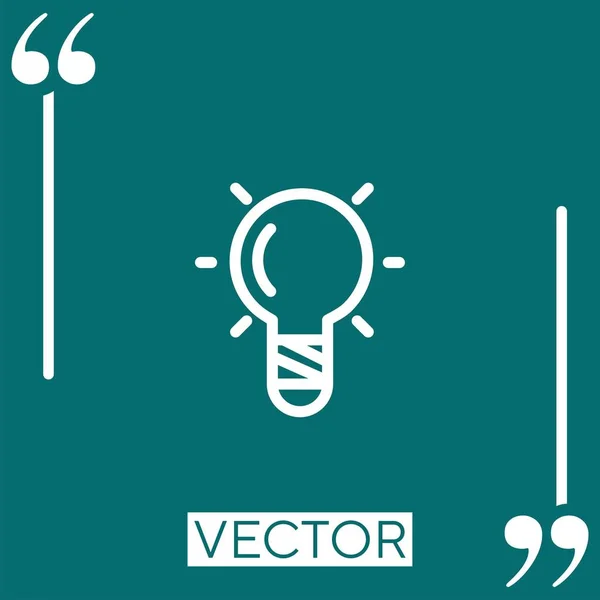 Idée Icône Vectorielle Icône Linéaire Ligne Course Modifiable — Image vectorielle
