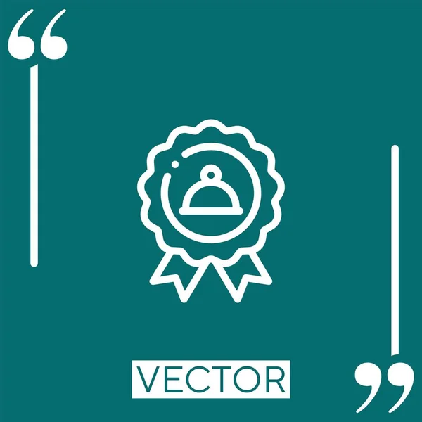 Garantía Icono Vectorial Icono Lineal Línea Carrera Editable — Vector de stock