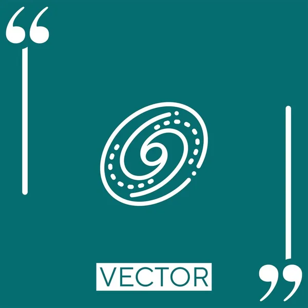 Иконка Вектора Астрофизики Линейная Редактируемая Линия Хода — стоковый вектор