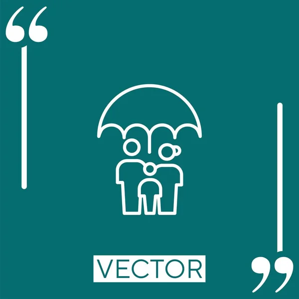 Иконка Семейства Векторов Редактируемая Линия Хода — стоковый вектор