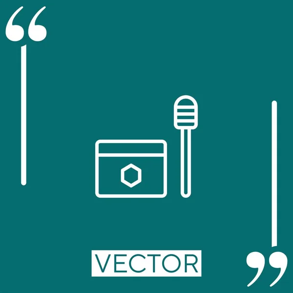 Icono Del Vector Miel Icono Lineal Línea Carrera Editable — Archivo Imágenes Vectoriales