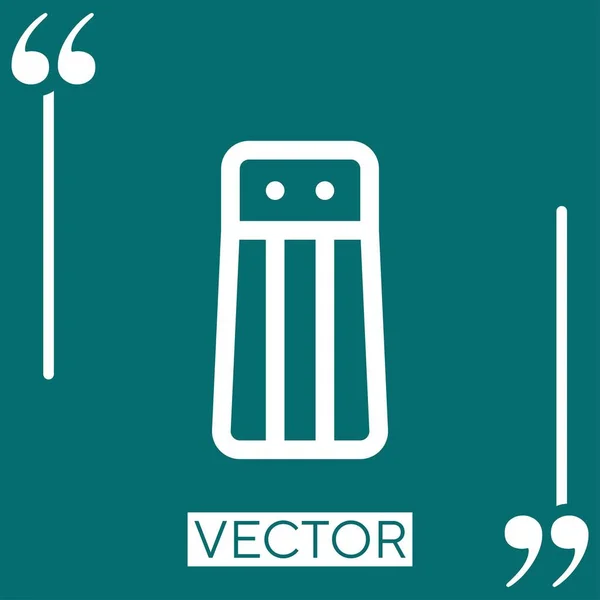 Ícone Vetor Sal Ícone Linear Linha Curso Editável — Vetor de Stock