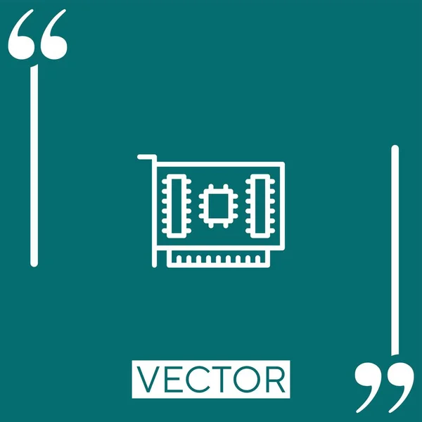 Mixer Vektorsymbol Lineares Symbol Editierbare Strichlinie — Stockvektor