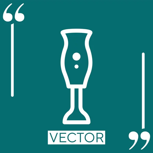 Blender Vector Icon Icono Lineal Línea Carrera Editable — Vector de stock