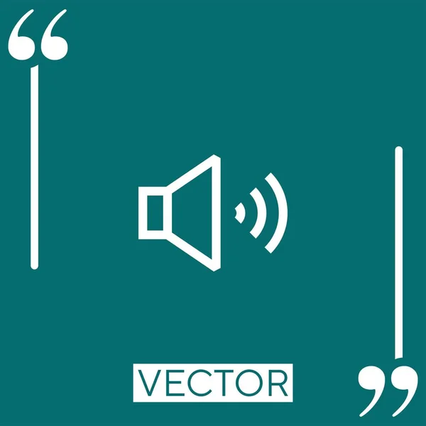 Volumen Vector Icono Icono Lineal Línea Carrera Editable — Vector de stock