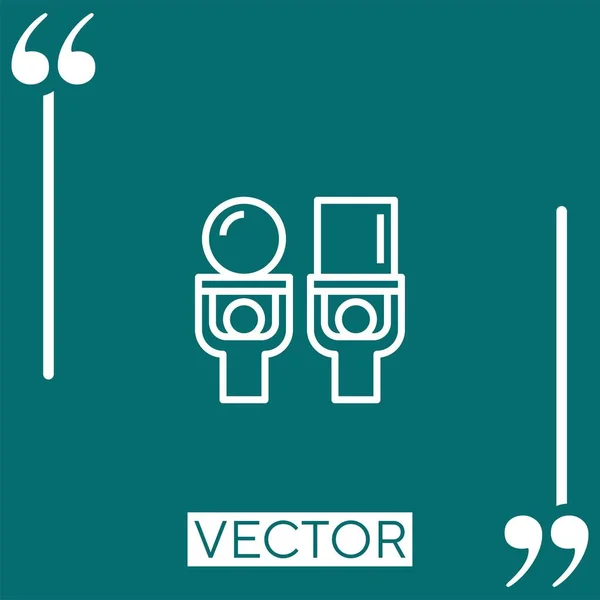 Competence Vector Icon Linear Icon Editable Stroke Line — Stock Vector