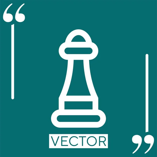 Pepper Vector Icon Linear Icon Editable Stroke Line — Stock Vector