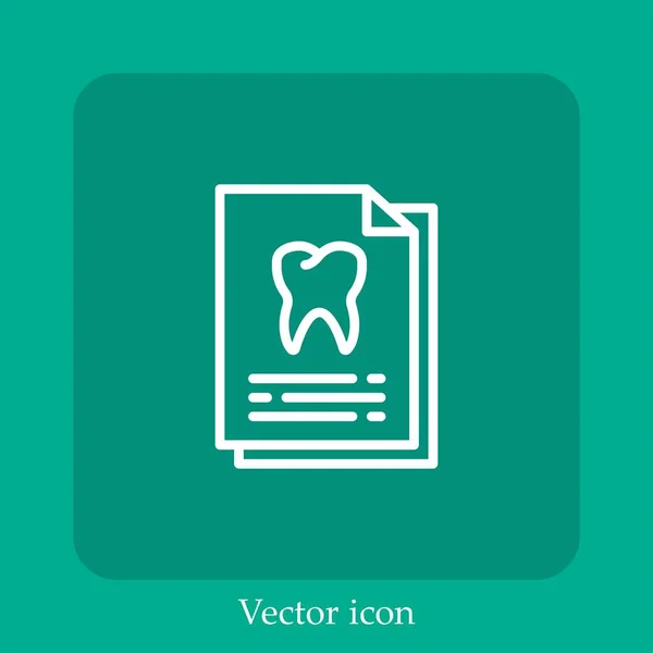 Значок Вектора Стоматологического Рекорда — стоковый вектор