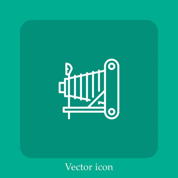 Vintage Vektor Icon Lineare Icon Line Mit Editierbarem Strich — Stockvektor