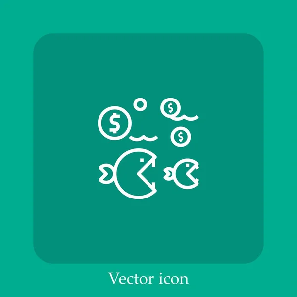 Wettbewerb Vektor Symbol Lineare Icon Line Mit Editierbarem Strich — Stockvektor