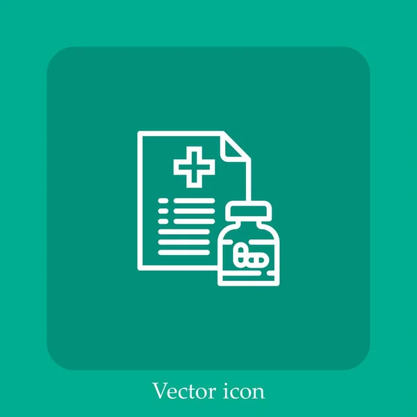 Drogen Vektor Symbol Lineare Icon Line Mit Editierbarem Strich — Stockvektor