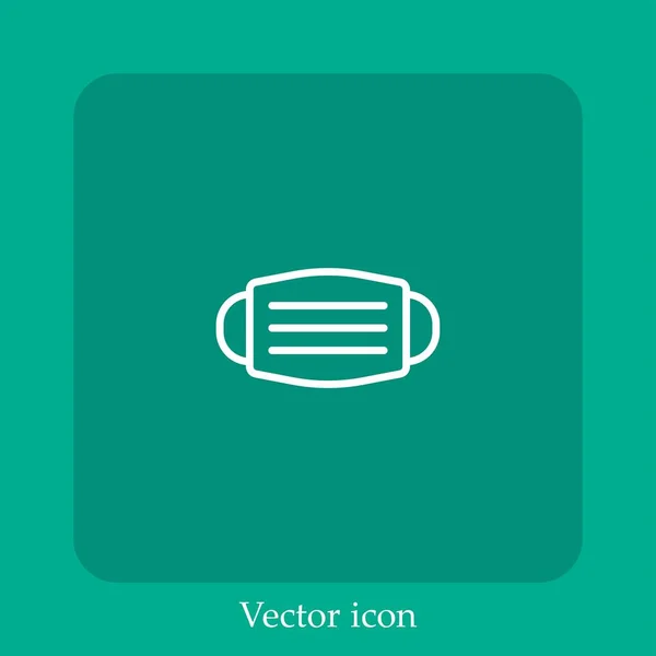Иконка Вектора Медицинской Маски — стоковый вектор