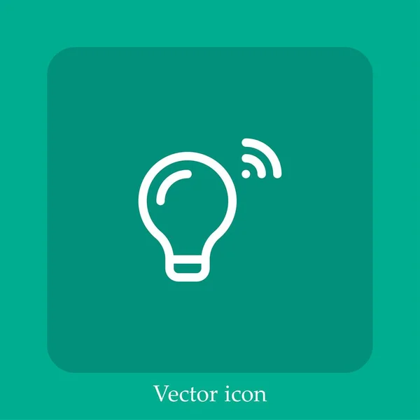 Lichtvektorsymbol Lineare Icon Line Mit Editierbarem Strich — Stockvektor
