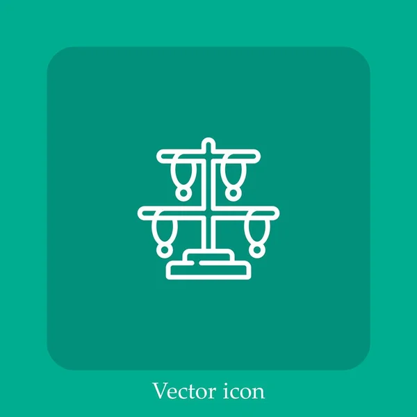 Armband Vector Pictogram Lineair Icon Line Met Bewerkbare Slag — Stockvector