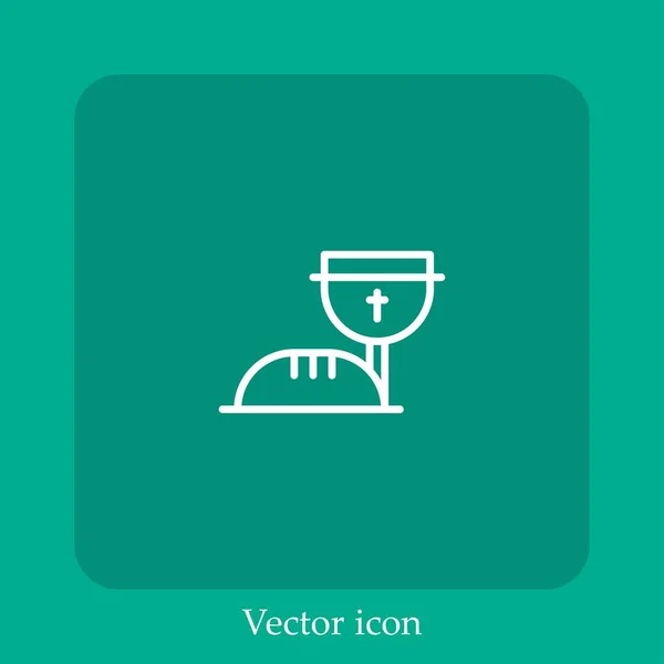 Gemeinschaft Vektor Symbol Lineare Icon Line Mit Editierbarem Strich — Stockvektor