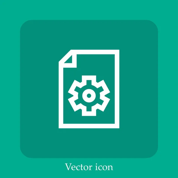 Vektor Symbol Lineare Icon Line Mit Editierbarem Strich Anpassen — Stockvektor