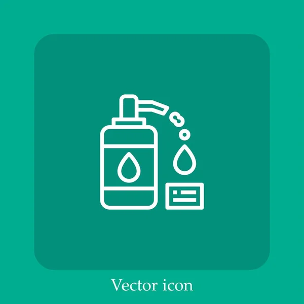 Gel Vektor Symbol Lineare Icon Line Mit Editierbarem Strich — Stockvektor