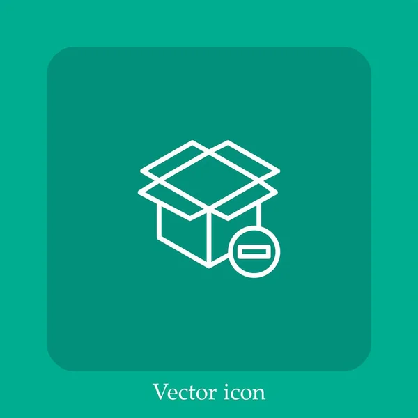 Paquete Icono Vectorial Icon Line Lineal Con Carrera Editable — Vector de stock