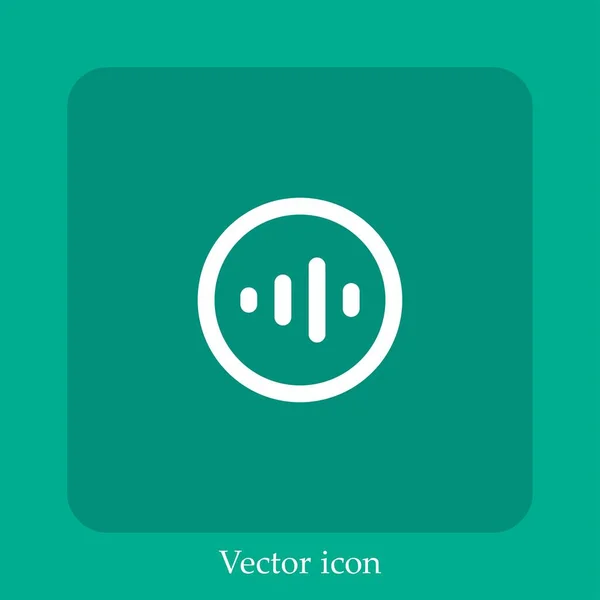 Parler Icône Vectorielle Icône Linéaire Ligne Avec Course Modifiable — Image vectorielle