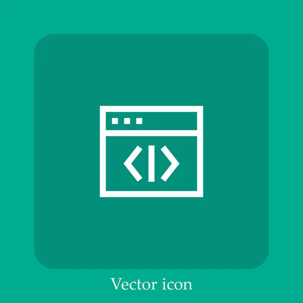 Иконка Вектора Кода — стоковый вектор