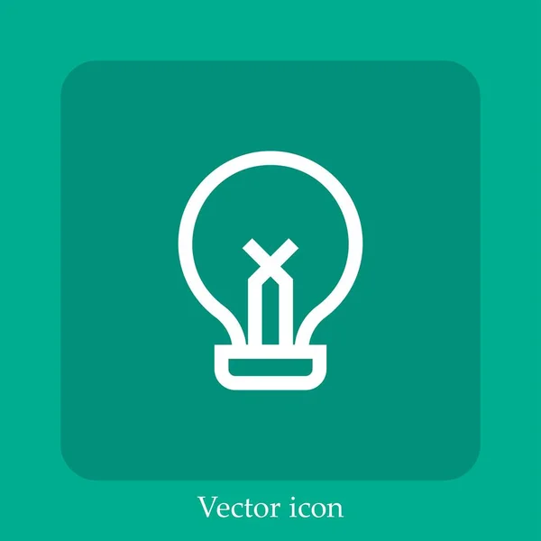 Иконка Вектора Лампочки — стоковый вектор