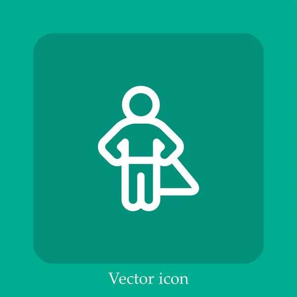 Super Vektor Symbol Lineare Icon Line Mit Editierbarem Strich — Stockvektor