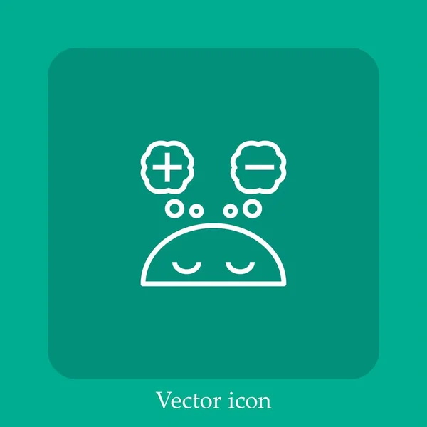 Perspektive Vektor Symbol Lineare Icon Line Mit Editierbarem Strich — Stockvektor