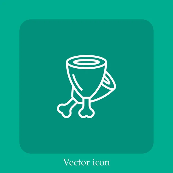 Векторная Иконка Ноге — стоковый вектор