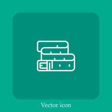 kemer vektörü simgesi doğrusal simgesi. Düzenlenebilir vuruş ile satır