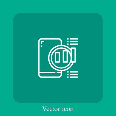 seo vektör simgesi doğrusal simgesi. Düzenlenebilir vuruş ile satır