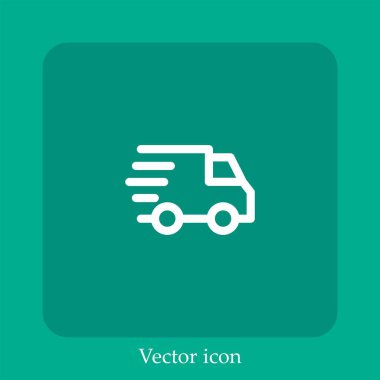 dağıtım vektörü doğrusal simgesi. Düzenlenebilir vuruş çizgisi