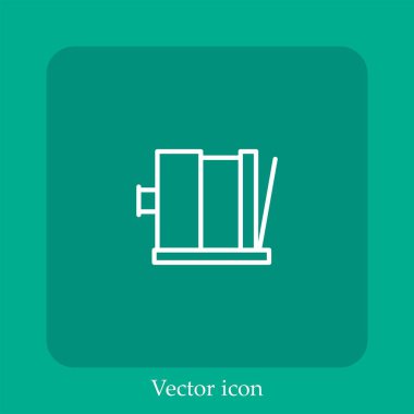 resim vektörü doğrusal simgesi. Düzenlenebilir vuruş çizgisi