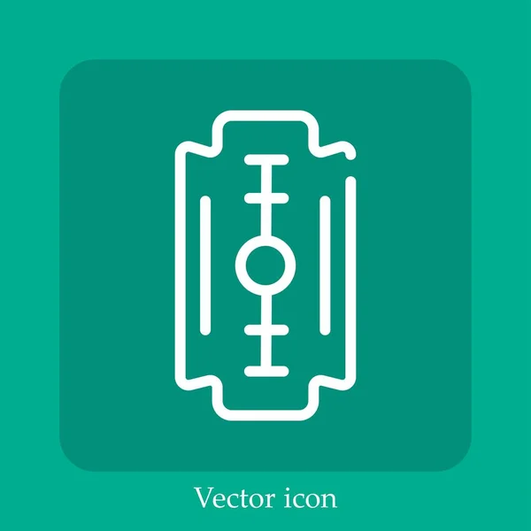 Blade Vector Icon Lineare Icon Line Mit Editierbarem Strich — Stockvektor