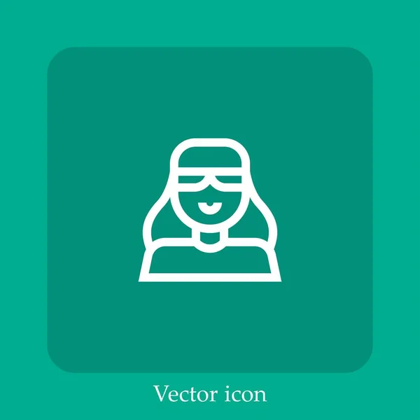 Icono Del Vector Médico Icon Line Lineal Con Carrera Editable — Vector de stock
