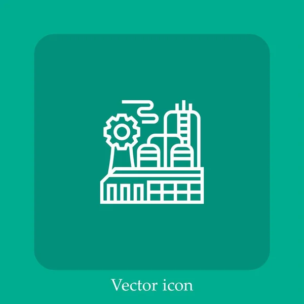 Industrielles Vektorsymbol Lineare Icon Line Mit Editierbarem Strich — Stockvektor