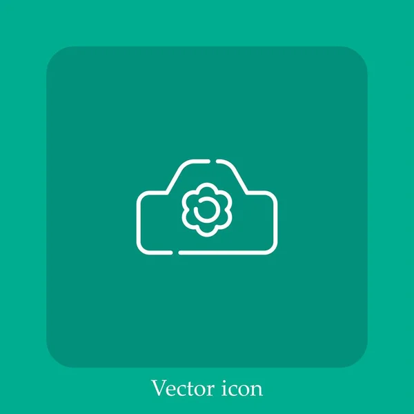 Ícone Vetorial Potty Linear Icon Line Com Curso Editável — Vetor de Stock