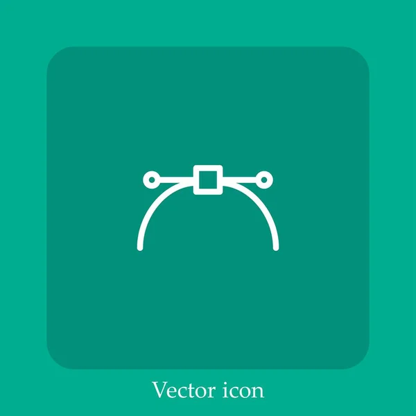 Vektorvektorsymbol Lineare Icon Line Mit Editierbarem Strich — Stockvektor