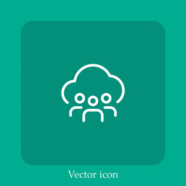 Иконка Вектора Общей Папки — стоковый вектор