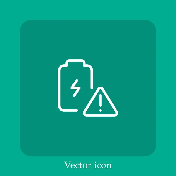 Erroe Vector Icon Lineare Icon Line Mit Editierbarem Strich — Stockvektor